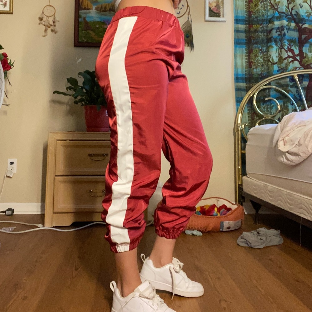 Red Windbreaker Joggers